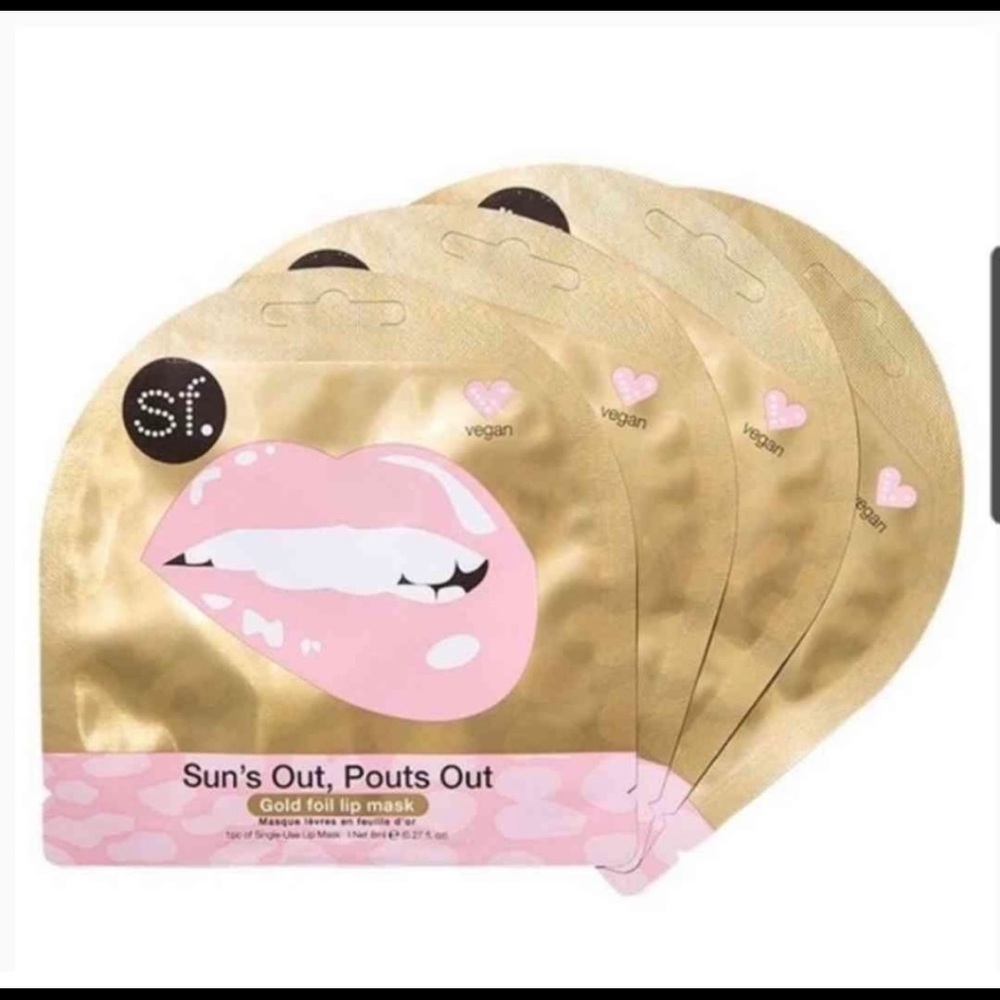 SF Glow Sun's Out, Pouts Out - Gold Foil Lip Mask with Collagen
3 in a pack